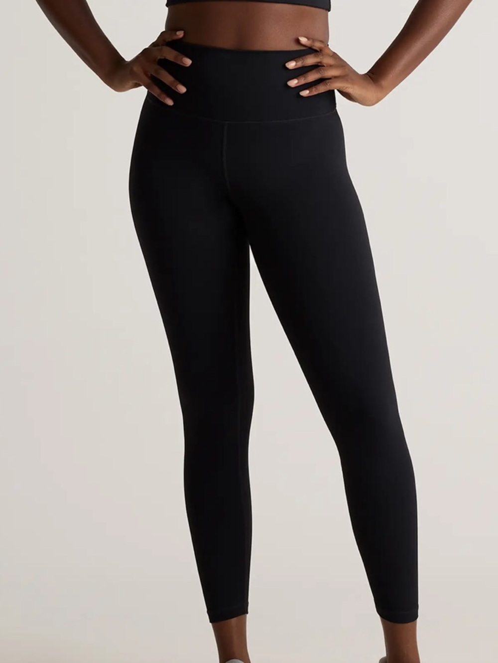 NWT Quince Black Power-Up High-Rise Training Athletic Leggings Size Women’s Lrg